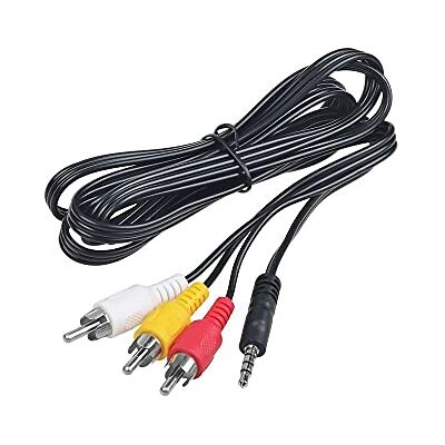 bzcemind 3.5mm Plug to 3 RCA Caméscope Audio Vidéo Cable A/V 6Feet Convient pour Sony JVC Panasonic Canon Camésungers Canon - Publicité bzcemind 3.5mm Plug to 3 RCA Caméscope Audio Vidéo Cable A/V 6Feet Convient pour Sony JVC Panasonic Canon Camésungers Canon - Publicité
