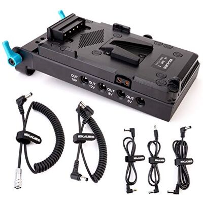 kocackoo V-Mount Lock Battery Plate Power Supply Splitter Adapter with 15mm Rod Clamp + BMPCC 4K and 6K Locking DC Cable for Blackmagic Pocket Cinema Camera 4K/6K. Publicité kocackoo V-Mount Lock Battery Plate Power Supply Splitter Adapter with 15mm Rod Clamp + BMPCC 4K and 6K Locking DC Cable for Blackmagic Pocket Cinema Camera 4K/6K. Publicité