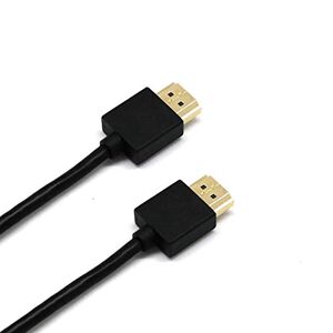 Triamisu Câble HDMI Câble HDMI Mince Ultra Mince 1M Noir pour Bluray DVD HDTV TV PC 1080P Noir - Publicité