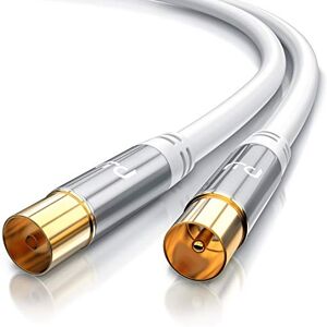 CSL-Computer CSL Câble d'antenne HDTV 135 dB 75 Ohm Câble coaxial Full HD 4k UHD mâle vers femelle coaxial DVB-T et DVB-T2 DVB-C DVB-S2 DAB DAB Blindage 135 dB - Publicité CSL-Computer CSL Câble d'antenne HDTV 135 dB 75 Ohm Câble coaxial Full HD 4k UHD mâle vers femelle coaxial DVB-T et DVB-T2 DVB-C DVB-S2 DAB DAB Blindage 135 dB - Publicité