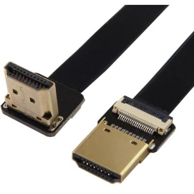 chenyang CY CYFPV FPV HDMI Male to Up Angled 90D HDMI Male HDTV FPC Flat Cable for FPV HDTV Multicopter Aerial Photography (0.2M) - Publicité chenyang CY CYFPV FPV HDMI Male to Up Angled 90D HDMI Male HDTV FPC Flat Cable for FPV HDTV Multicopter Aerial Photography (0.2M) - Publicité