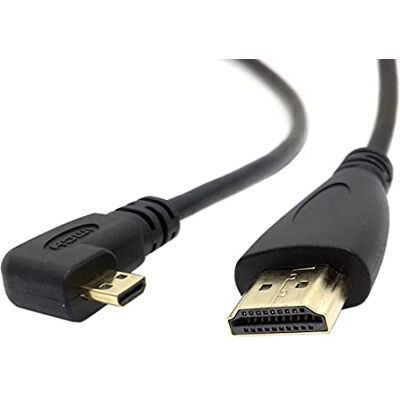 chenyang CY Câble micro HDMI vers HDMI mâle coudé à gauche 1,5 m Xoom - Publicité chenyang CY Câble micro HDMI vers HDMI mâle coudé à gauche 1,5 m Xoom - Publicité