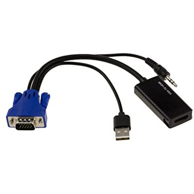 Convertisseur VGA en HDMI Kalea Informatique - Pour utiliser un écran HDMI avec un PC VGA - Avec audio - Publicité Convertisseur VGA en HDMI Kalea Informatique - Pour utiliser un écran HDMI avec un PC VGA - Avec audio - Publicité