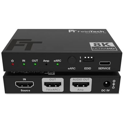 FeinTech AX211 Extracteur Audio HDMI 2.1 - Audio, 4K 120Hz, eARC - Publicité FeinTech AX211 Extracteur Audio HDMI 2.1 - Audio, 4K 120Hz, eARC - Publicité