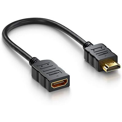 deleyCON 10cm HDMI Rallonge Courte TV Stick Adaptateur Câble Extension Fiche vers Prise 4K UHD - Publicité deleyCON 10cm HDMI Rallonge Courte TV Stick Adaptateur Câble Extension Fiche vers Prise 4K UHD - Publicité