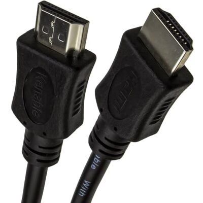kenable Câble HDMI Haute Vitesse 1080p Blindé Mâle vers Mâle 19 Broches Full HD 1,2m Noir - Publicité kenable Câble HDMI Haute Vitesse 1080p Blindé Mâle vers Mâle 19 Broches Full HD 1,2m Noir - Publicité