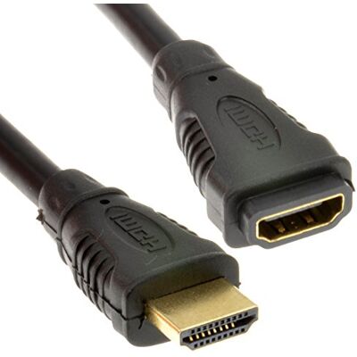 kenable Rallonge HDMI Mâle vers Femelle Haute Vitesse 1080P Full HD 4K Connecteurs Plaqués Or 24 Carats 10m Noir - Publicité kenable Rallonge HDMI Mâle vers Femelle Haute Vitesse 1080P Full HD 4K Connecteurs Plaqués Or 24 Carats 10m Noir - Publicité