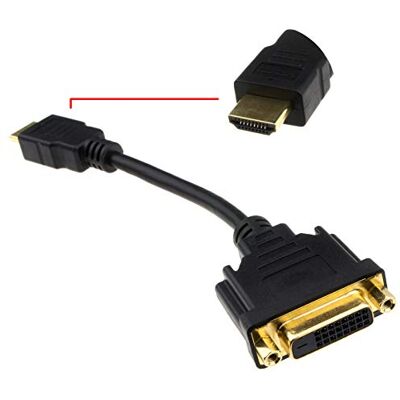 kenable DVI-D 24+1 Femelle Vers HDMI Digital Fiche adaptateur Onvertisseur câble 15 cm Plaqués Or - Publicité kenable DVI-D 24+1 Femelle Vers HDMI Digital Fiche adaptateur Onvertisseur câble 15 cm Plaqués Or - Publicité