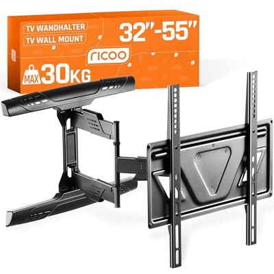 RICOO S5944 Support Mural TV 32 40 42 43 48 50 55 Pouces VESA 200x200 à VESA 400x400 Orientable Inclinable Rotatif Universel Fixation Murale TV QLED OLED LED LCD Écran incurvé - Publicité RICOO S5944 Support Mural TV 32 40 42 43 48 50 55 Pouces VESA 200x200 à VESA 400x400 Orientable Inclinable Rotatif Universel Fixation Murale TV QLED OLED LED LCD Écran incurvé - Publicité