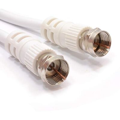 kenable - F fiche RG59 - Blanc - 15m - Câble coaxial - Publicité kenable - F fiche RG59 - Blanc - 15m - Câble coaxial - Publicité