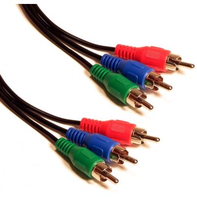 kenable Câble Vidéo Composante RGB 3 RCA Phono Mâle vers 3 RCA Phono Mâle Noir 3m - Publicité kenable Câble Vidéo Composante RGB 3 RCA Phono Mâle vers 3 RCA Phono Mâle Noir 3m - Publicité