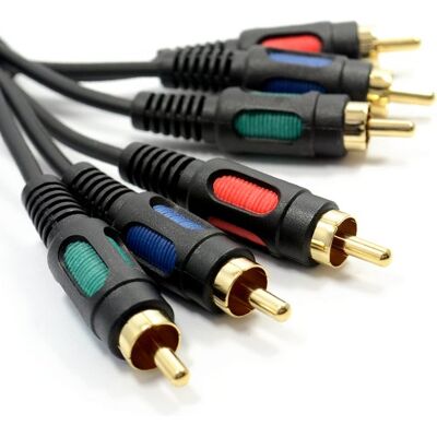 kenable Câble Vidéo Composante RGB YUV 3 RCA Phono Mâle vers 3 RCA Phono Mâle Noir 1m - Publicité kenable Câble Vidéo Composante RGB YUV 3 RCA Phono Mâle vers 3 RCA Phono Mâle Noir 1m - Publicité