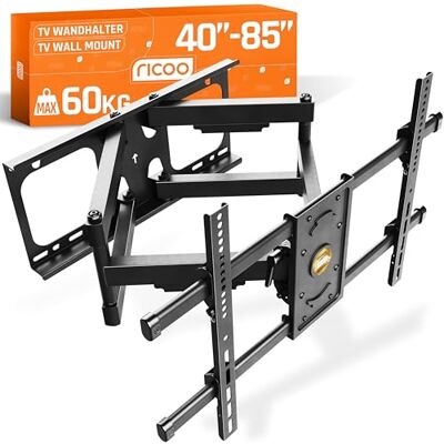 RICOO S4964 Support Mural TV 40 42 43 48 50 55 58 60 65 70 75 77 83 85 Pouces VESA 300x200 à VESA 400x400 600x400 Orientable Inclinable Fixation Murale TV QLED OLED LED LCD Écran - Publicité RICOO S4964 Support Mural TV 40 42 43 48 50 55 58 60 65 70 75 77 83 85 Pouces VESA 300x200 à VESA 400x400 600x400 Orientable Inclinable Fixation Murale TV QLED OLED LED LCD Écran - Publicité