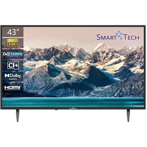 Smart Tech 43FN10T2 Full HD 1920 (H) × 1080 (V) LED TV 43 Pouces (109cm) Triple Tuner Dolby Audio H.265 3xHDMI, 2xUSB, modèle 2023 - Publicité