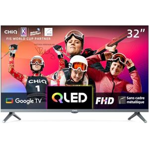 CHIQ L32QM8G TV QLED 32 Pouces, FHD, HDR10, Slim Design, Google TV,Chromecast, CPU Quad-Core, 2,4/5Ghz DB Wi-FI - Publicité