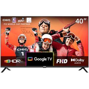 CHIQ L40H7G 40 Pouces Smart TV, Full HD 1080P Slim Design Google TV, Google Assistant, Chromecast intégré HDR10&HLG, Dolby Audio Mode Vidéo Triple Tuner 2023 - Publicité