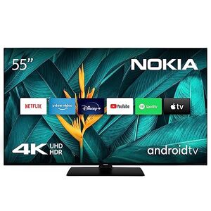Nokia 55 Pouces (139 cm) 4K UHD LED Téléviseur Smart Android TV (DVB-C/S2/T2, Netflix, Prime Video, Disney+) UN55GV310I -2023 - Publicité