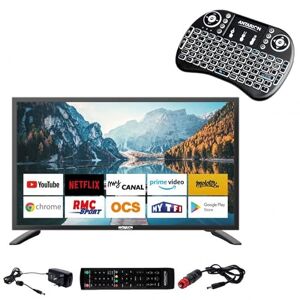 ANTARION Pack TV LED 27" 60cm Téléviseur Smart Connect + Clavier Ergonomique - Publicité