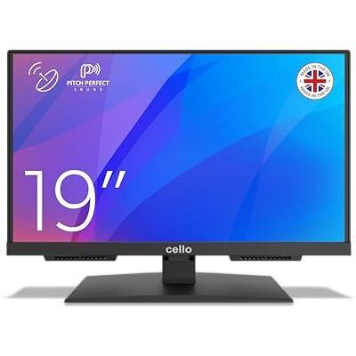 Cello Téléviseur LED Full HD 19" sans Cadre C1924SH-12V 12 Volts Triple Tuner, HDMI, Enregistrement USB et Son d'une précision exceptionnelle Idéal pour Les caravanes et Les Camping-Cars - Publicité Cello Téléviseur LED Full HD 19" sans Cadre C1924SH-12V 12 Volts Triple Tuner, HDMI, Enregistrement USB et Son d'une précision exceptionnelle Idéal pour Les caravanes et Les Camping-Cars - Publicité
