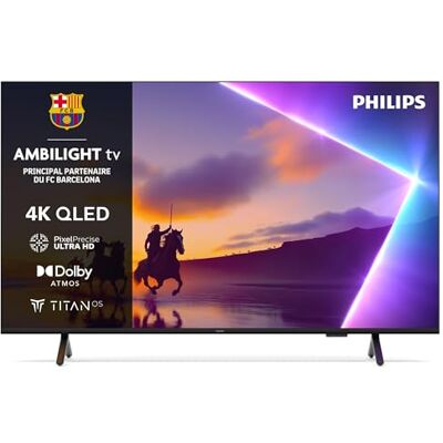Philips Ambilight 50PUS8500 4K LED Smart TV Écran 50 Pouces avec Plateforme Pixel Precise Ultra HD, Titan OS et Son Dolby Atmos, Compatible Alexa et Assistant Vocal Google - Publicité Philips Ambilight 50PUS8500 4K LED Smart TV Écran 50 Pouces avec Plateforme Pixel Precise Ultra HD, Titan OS et Son Dolby Atmos, Compatible Alexa et Assistant Vocal Google - Publicité