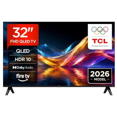 TCL 32V5D – 32” Full HD, QLED, HDR, Direct LED, Fire TV, Appuyez et Demandez à Alexa, AirPlay 2, Design métallique sans Bordure - Publicité TCL 32V5D – 32” Full HD, QLED, HDR, Direct LED, Fire TV, Appuyez et Demandez à Alexa, AirPlay 2, Design métallique sans Bordure - Publicité