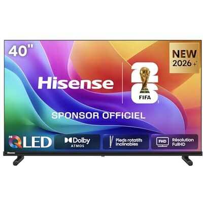 Hisense 40A5S TV LED 40" (102 cm) Full HD, Smart TV VIDAA U7.6, Port USB-C (Mobile to TV), Dolby Audio & DTS HD, Bluetooth, WiFi, Noir - Publicité Hisense 40A5S TV LED 40" (102 cm) Full HD, Smart TV VIDAA U7.6, Port USB-C (Mobile to TV), Dolby Audio & DTS HD, Bluetooth, WiFi, Noir - Publicité