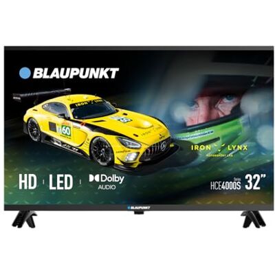 Blaupunkt 32HCE4000S Téléviseur LED 32 Pouces, Résolution HD 1366x768, Son Dolby Audio 16W, Compatible DVB-T2/S2/C, 2 Ports HDMI, sans Système Smart TV - Publicité Blaupunkt 32HCE4000S Téléviseur LED 32 Pouces, Résolution HD 1366x768, Son Dolby Audio 16W, Compatible DVB-T2/S2/C, 2 Ports HDMI, sans Système Smart TV - Publicité