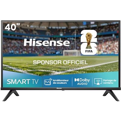 Hisense Téléviseur connecté 40 Pouces 40A4Q Full HD 60Hz, Mode Sport IA, Dolby Audio, VIDAA OS avec Youtube, Netflix, Canal + (modèle 2025) - Publicité Hisense Téléviseur connecté 40 Pouces 40A4Q Full HD 60Hz, Mode Sport IA, Dolby Audio, VIDAA OS avec Youtube, Netflix, Canal + (modèle 2025) - Publicité