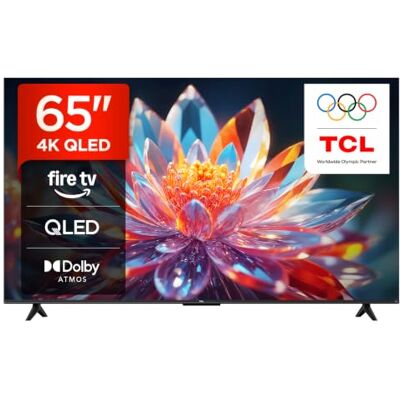 TCL 65T6C 65” QLED 4K HDR TV, Fire TV (Téléviseur Intelligent avec Dolby Vision et Atmos, HDR10+, Appuyez et Demandez à Alexa) - Publicité TCL 65T6C 65” QLED 4K HDR TV, Fire TV (Téléviseur Intelligent avec Dolby Vision et Atmos, HDR10+, Appuyez et Demandez à Alexa) - Publicité