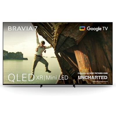 Sony BRAVIA 7 QLED (XR l Mini LED) 85 Pouces 4K HDR Google Smart TV, HDMI Inclus Fonctions Gaming PlayStation 5, IMAX Enhanced, Dolby Vision Atmos, Chromecast, AirPlay, 120Hz 85XR70 - Publicité Sony BRAVIA 7 QLED (XR l Mini LED) 85 Pouces 4K HDR Google Smart TV, HDMI Inclus Fonctions Gaming PlayStation 5, IMAX Enhanced, Dolby Vision Atmos, Chromecast, AirPlay, 120Hz 85XR70 - Publicité