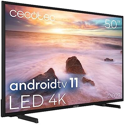 Cecotec TV LED 50" Smart TV A2 Series ALU20050. Résolution 4K UHD, Android 11, Frameless, MEMC, Dolby Vision, Dolby Atmos, HDR10, 2 Haut-parleurs 10W, Modèle 2023 - Publicité Cecotec TV LED 50" Smart TV A2 Series ALU20050. Résolution 4K UHD, Android 11, Frameless, MEMC, Dolby Vision, Dolby Atmos, HDR10, 2 Haut-parleurs 10W, Modèle 2023 - Publicité