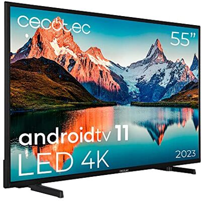 Cecotec LED 55" Smart TV A Series Alu00055S. 4k UHD, Android 11, MEMC, Chromecast intégré, Dolby Vision et Dolby Atmos, HDR10, Bluetooth, Model 2023 - Publicité Cecotec LED 55" Smart TV A Series Alu00055S. 4k UHD, Android 11, MEMC, Chromecast intégré, Dolby Vision et Dolby Atmos, HDR10, Bluetooth, Model 2023 - Publicité
