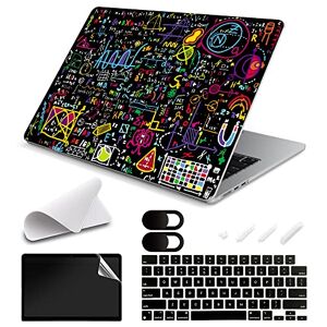 AiGoZhe Compatible with MacBook M2 Air A2681 13.6 inch Case, Plastic Hard Shell Case & Keyboard Cover & Screen Protector & Camera Cover for New 13.6" Mac M2 Air 2023 2022, Mathematical Formula 14 - Publicité