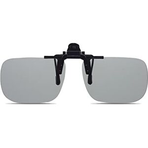 Generic 1 paire de lunettes de soleil à clip unisexes polarisées jour vision nocturne verres rabattables lunettes de soleil d'équitation UV400 pour enb, gris - Publicité