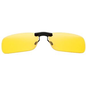 BVSPA 1 paire de lunettes de soleil polarisées à clipser pour conduite de nuit G9S8 Lunettes de soleil à clipser UV400, jaune, Taille unique - Publicité