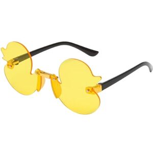 Haloppe Lunettes de soleil Anti-uv arc-en-ciel pour enfants, légères, en forme de canard, translucides, Protection des yeux Anti-uv Jaune - Publicité