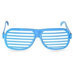 IEEDFJKK Enfants obturateur nuances lunettes de soleil rétro mode lunettes accessoires de déguisement Club décoration lunettes accessoire pour la fête, Bleu - Publicité