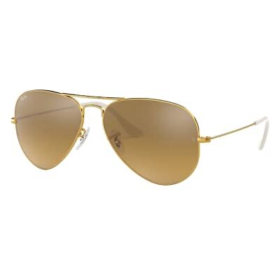 Ray-Ban Lunette de soleil RB3025 Aviator Homme, Gold - Publicité Ray-Ban Lunette de soleil RB3025 Aviator Homme, Gold - Publicité