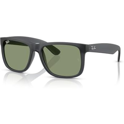 Ray-Ban ESSENTIALS Lunettes de soleil pour homme, Gris opale Vert, 55 mm - Publicité Ray-Ban ESSENTIALS Lunettes de soleil pour homme, Gris opale Vert, 55 mm - Publicité