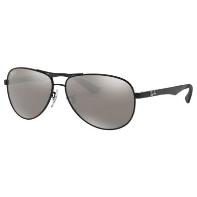 Ray-Ban Ray Ban Unisex lunettes de soleil RB 58, Taille: 58, Noir (cadre: noir (brillant), lentilles: gris polarisé miroir 002 / K7) - Publicité Ray-Ban Ray Ban Unisex lunettes de soleil RB 58, Taille: 58, Noir (cadre: noir (brillant), lentilles: gris polarisé miroir 002 / K7) - Publicité