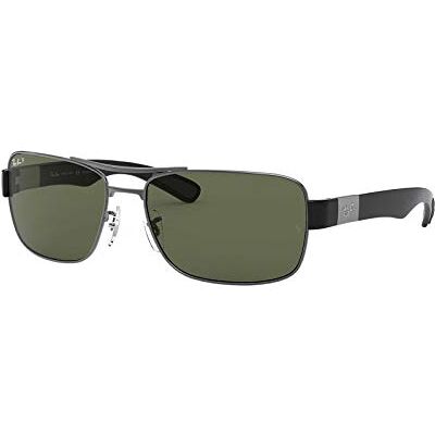 Ray-Ban Rayban homme 0RB3522 004/9A 64 Montures de lunettes, Gris (Gunmetal/Polargreen) - Publicité Ray-Ban Rayban homme 0RB3522 004/9A 64 Montures de lunettes, Gris (Gunmetal/Polargreen) - Publicité