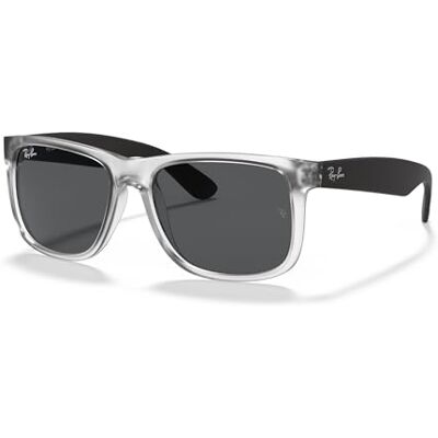 Ray-Ban mixte adulte Lunettes de soleil, (Rubber Transparent), 55 - Publicité Ray-Ban mixte adulte Lunettes de soleil, (Rubber Transparent), 55 - Publicité
