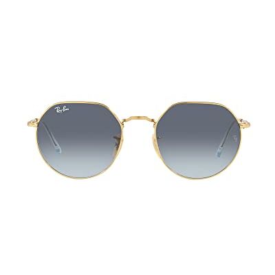 Ray-Ban Lunettes de soleil Jack pour femme, Doré/bleu dégradé gris, 55 mm - Publicité Ray-Ban Lunettes de soleil Jack pour femme, Doré/bleu dégradé gris, 55 mm - Publicité