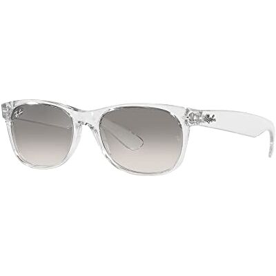 Lunettes de Soleil Ray-Ban NEW WAYFARER RB 2132 Opal Gunmetal/Grey Transparent Shaded 55/18/145 unisexe - Publicité Lunettes de Soleil Ray-Ban NEW WAYFARER RB 2132 Opal Gunmetal/Grey Transparent Shaded 55/18/145 unisexe - Publicité