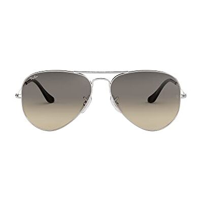 Ray-Ban Lunettes de Soleil RB3025 Aviator Metal Aviator 55 mm, Argenté (003/32), 55 mm - Publicité Ray-Ban Lunettes de Soleil RB3025 Aviator Metal Aviator 55 mm, Argenté (003/32), 55 mm - Publicité
