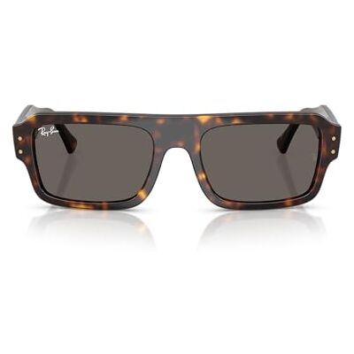 Ray-Ban Rb4454 Lukas Lunettes de soleil rectangulaires, Havana/Gris foncé, 53 mm - Publicité Ray-Ban Rb4454 Lukas Lunettes de soleil rectangulaires, Havana/Gris foncé, 53 mm - Publicité