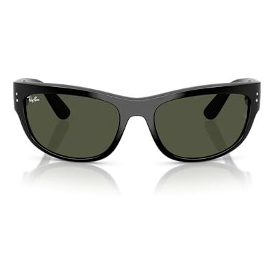 Ray-Ban Lunettes de soleil carrées Mega Balorama Rb2289, noir/vert, 63 mm - Publicité Ray-Ban Lunettes de soleil carrées Mega Balorama Rb2289, noir/vert, 63 mm - Publicité