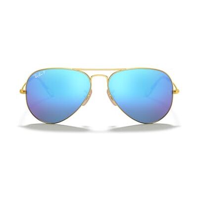 Ray-Ban Rayban mixte adulte 0RB3025 112/4L 58 Montures de lunettes, Or (Matte Gold/Blue Mirror Polar) - Publicité Ray-Ban Rayban mixte adulte 0RB3025 112/4L 58 Montures de lunettes, Or (Matte Gold/Blue Mirror Polar) - Publicité