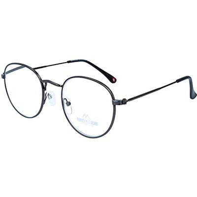 Montana Lunettes de Lecture Gris Gunmetal et Bloqueur de Lumière Bleue HBLF54 - Publicité Montana Lunettes de Lecture Gris Gunmetal et Bloqueur de Lumière Bleue HBLF54 - Publicité