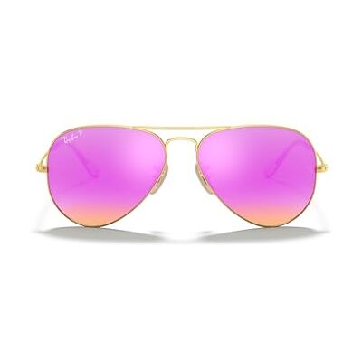 Ray-Ban 3025, Montures de Lunettes Homme, Or , 58 - Publicité Ray-Ban 3025, Montures de Lunettes Homme, Or , 58 - Publicité